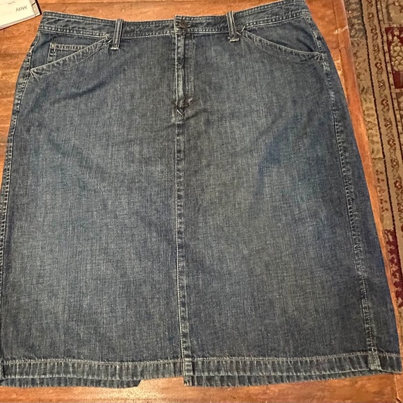 * Women's Ralph Lauren LRL Jeans Denim Skirt sz 16 * Excellent * - Picture 2 of 8